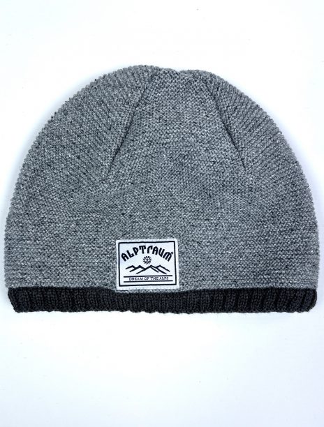 beanie-Gschdrickt-grey-dgrey