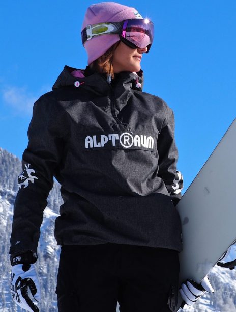 Unisex Schneehemd Rider greymillee-rosa