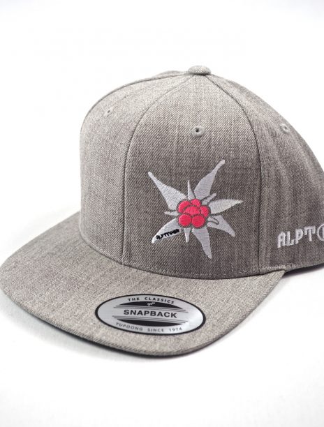 Snapback Cap Edelweiss Grey Pink