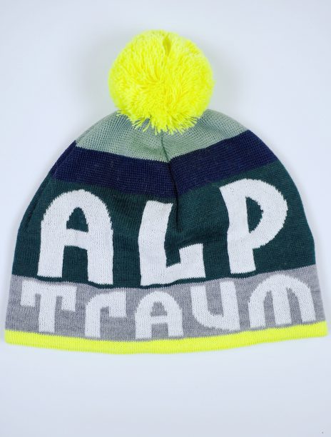 Beanie Lucky olive-neonyellow