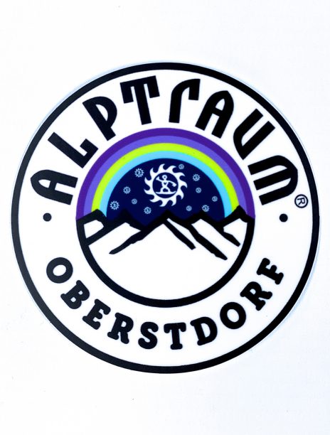 sticker-rund-Mountain-night